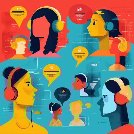 an image that reflects the diversity of listening posts that organizations can use to monitor how customers perceive what they do