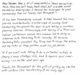 The Third Day of Gifts - Earl Brungardt - Good Handwriting (Just in Time for the Letter to Santa)