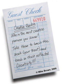 Creative Quickie Week - Check Please!