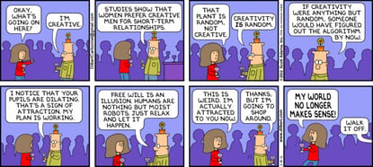 Dilbert on Creativity and Creative Dating