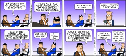 Dilbert on Creativity - Who Is Creative and Who Is Not?