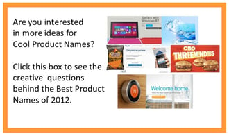 Cool Product Names – 17 Creative Questions for Winning Product Name Ideas