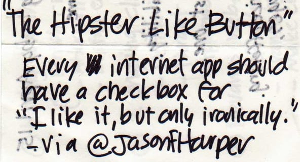 The Hipster Like Button