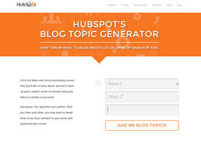 What to Blog About - Getting Outside Help from Hubspot