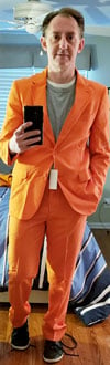 Me and my orange suit (and the orange socks).