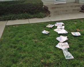 Newspaper-Strewn