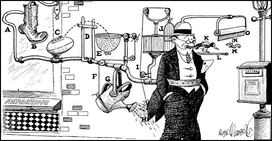 Rube-Goldberg-Cartoon