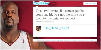 Shaq, Twitteronia and Social Media Strategy in 140 Characters