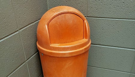 Orange-Waste-Can